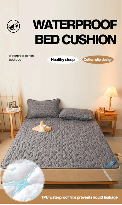 Surmatelas imperméable matelassé pour lit simple et double 140/160