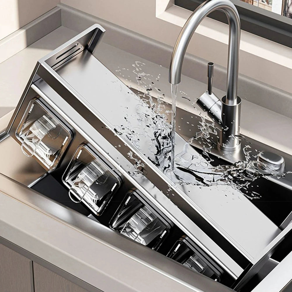 Etagère d'assaisonnement murale sans perçage, pratique et design