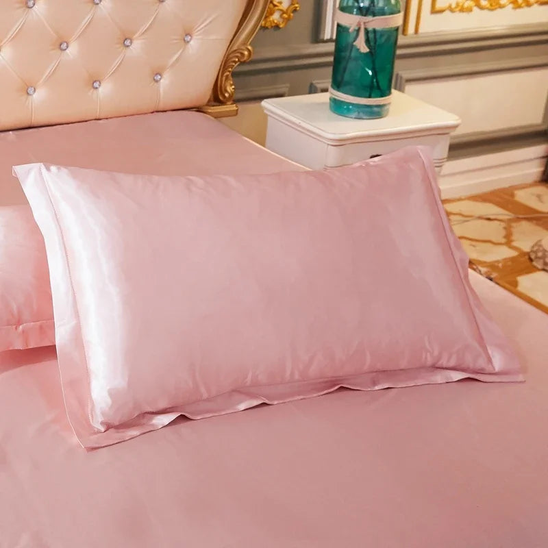 Taie d'oreiller en satin luxueux 48x74 - Confort et élégance