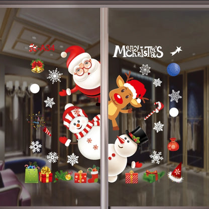 Autocollants Muraux de Noël 2024 - Décoration Festive et Cadeau