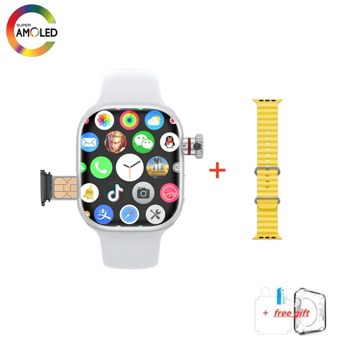 Montre CD99 5G AMOLED 2,29'' - Smartwatch avec caméra rotative