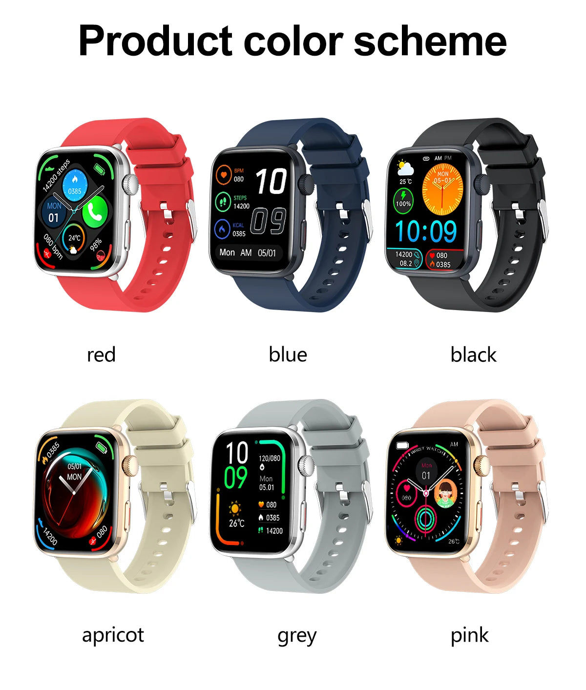 Montre Intelligente Xiaomi Femme - Diagnostic AI, HRV, PPG, IP68