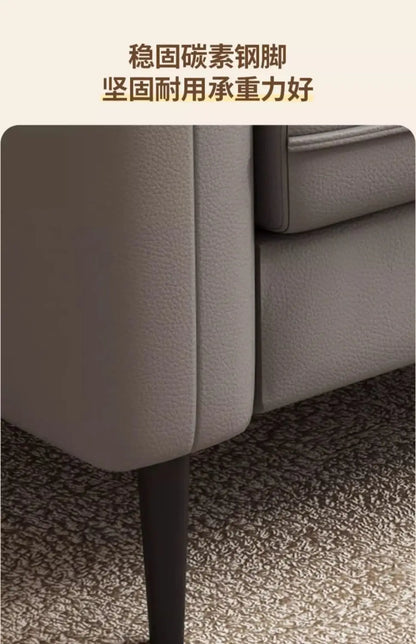 Salon de luxe léger, petite chambre à coucher, appartement, location, magasin de vêtements, salon de réception, canapé double en tissu pour trois personnes