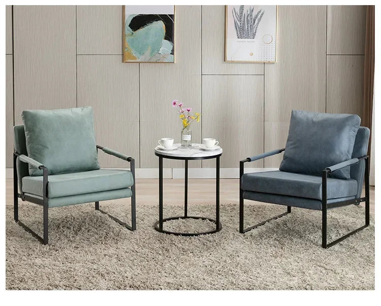 Canapé paresseux nordique en fer forgé pour salon et balcon