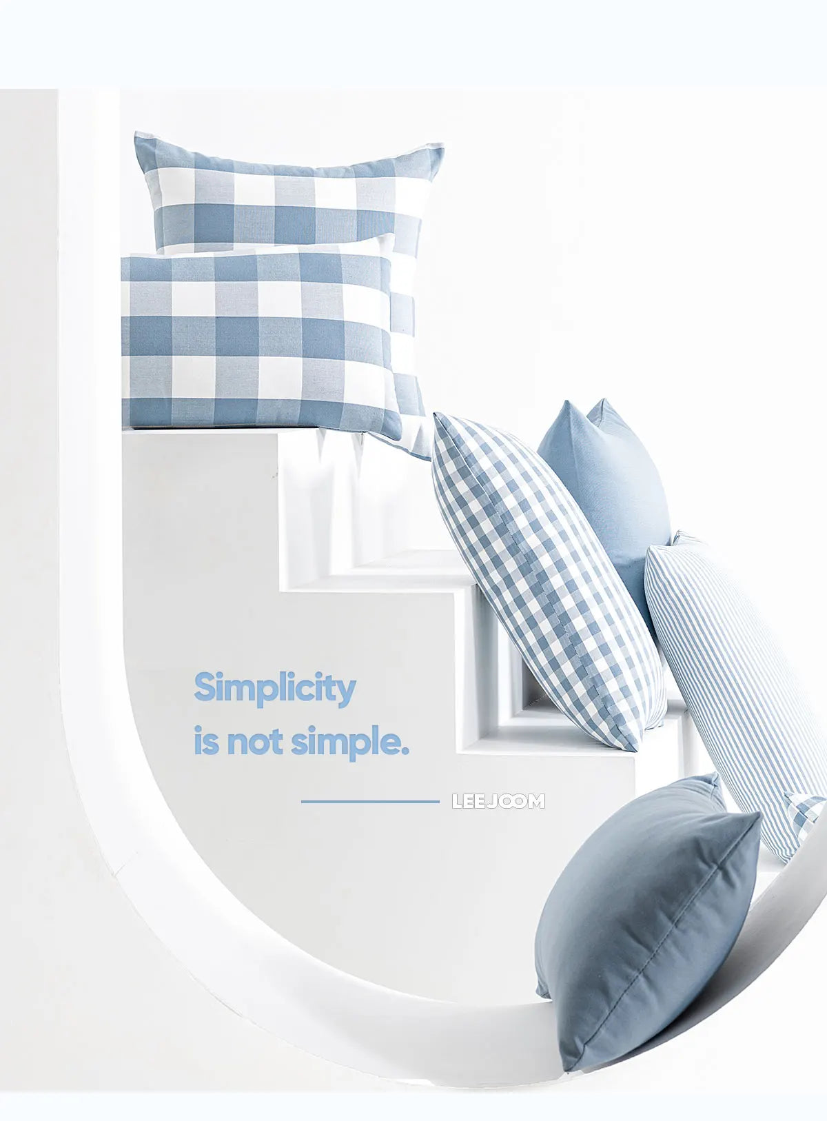 Taie d'oreiller LEEJOOM bleu clair pour bébé - Housse décorative 30x50 cm