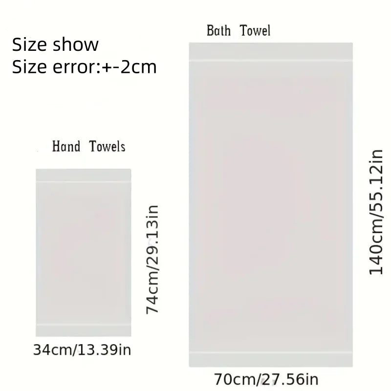 Ensembles de serviettes en bambou absorbantes pour adultes - Luxe