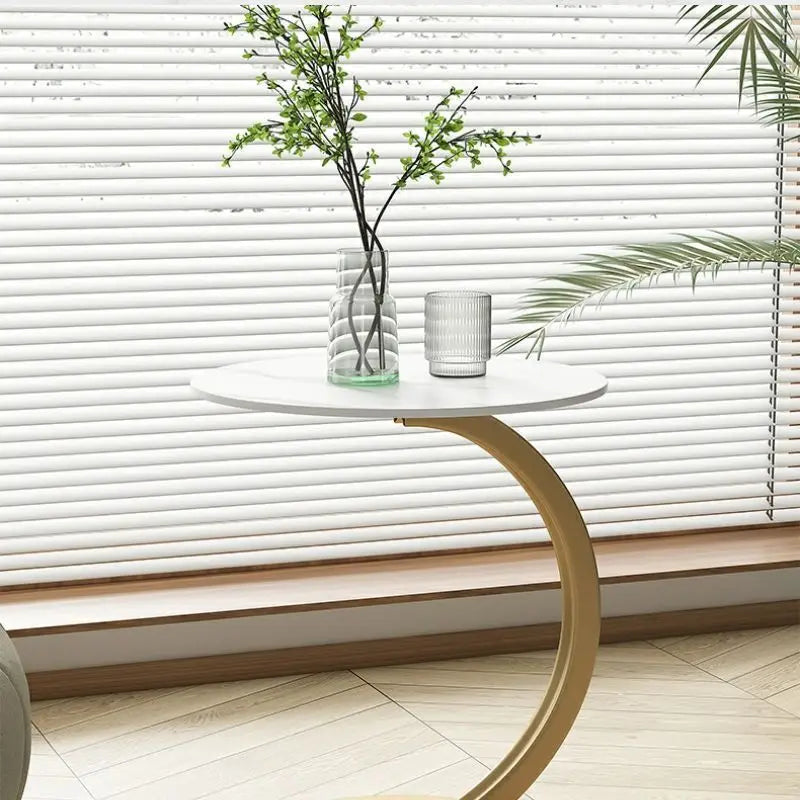 Table à thé ronde 2024 - Petit meuble d'appoint élégant