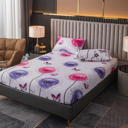 Ensemble de draps King Size 100% Polyester, 3 pièces avec élastique