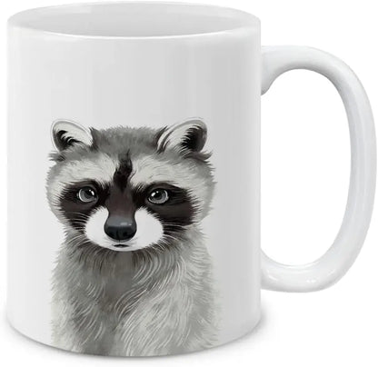 Tasse à café raton laveur - Idée cadeau Noël & hiver