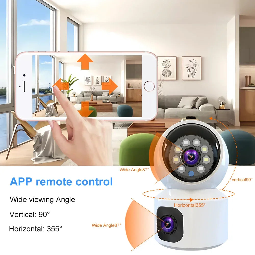 Caméra IP WiFi 8MP avec vision nocturne et audio bidirectionnel