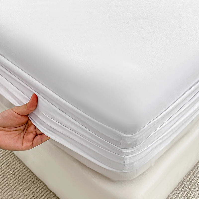 Drap-housse élastique antidérapant pour lits simples à King