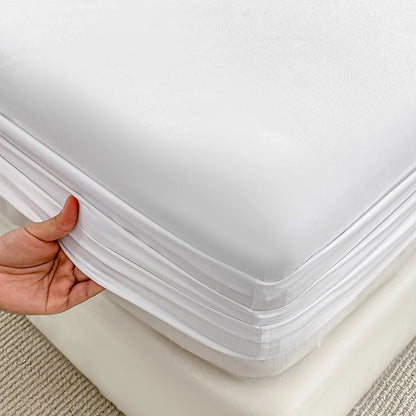 Drap-housse élastique antidérapant pour lits simples à King