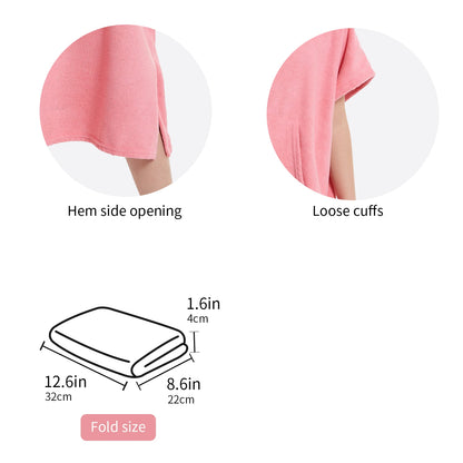 Robe de bain enfants avec capuche - Poncho de plage absorbant