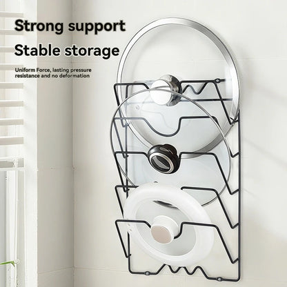 Support mural multifonction pour couvercles de casseroles - Cuisine