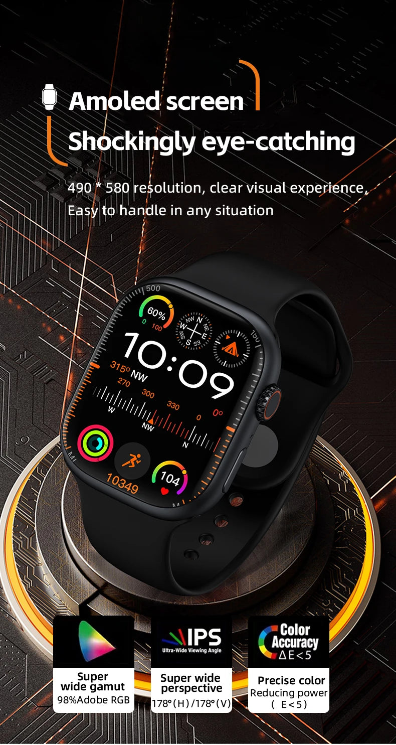 Montre CD99 5G AMOLED 2,29'' - Smartwatch avec caméra rotative
