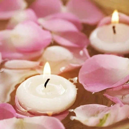 Bougies flottantes non parfumées - 16 pièces pour décor romantique