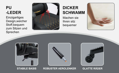 Chaise de jeu Symino avec repose-pieds et accoudoirs réglables