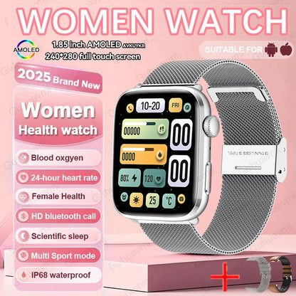 Montre Intelligente Xiaomi Femme - Diagnostic AI, HRV, PPG, IP68