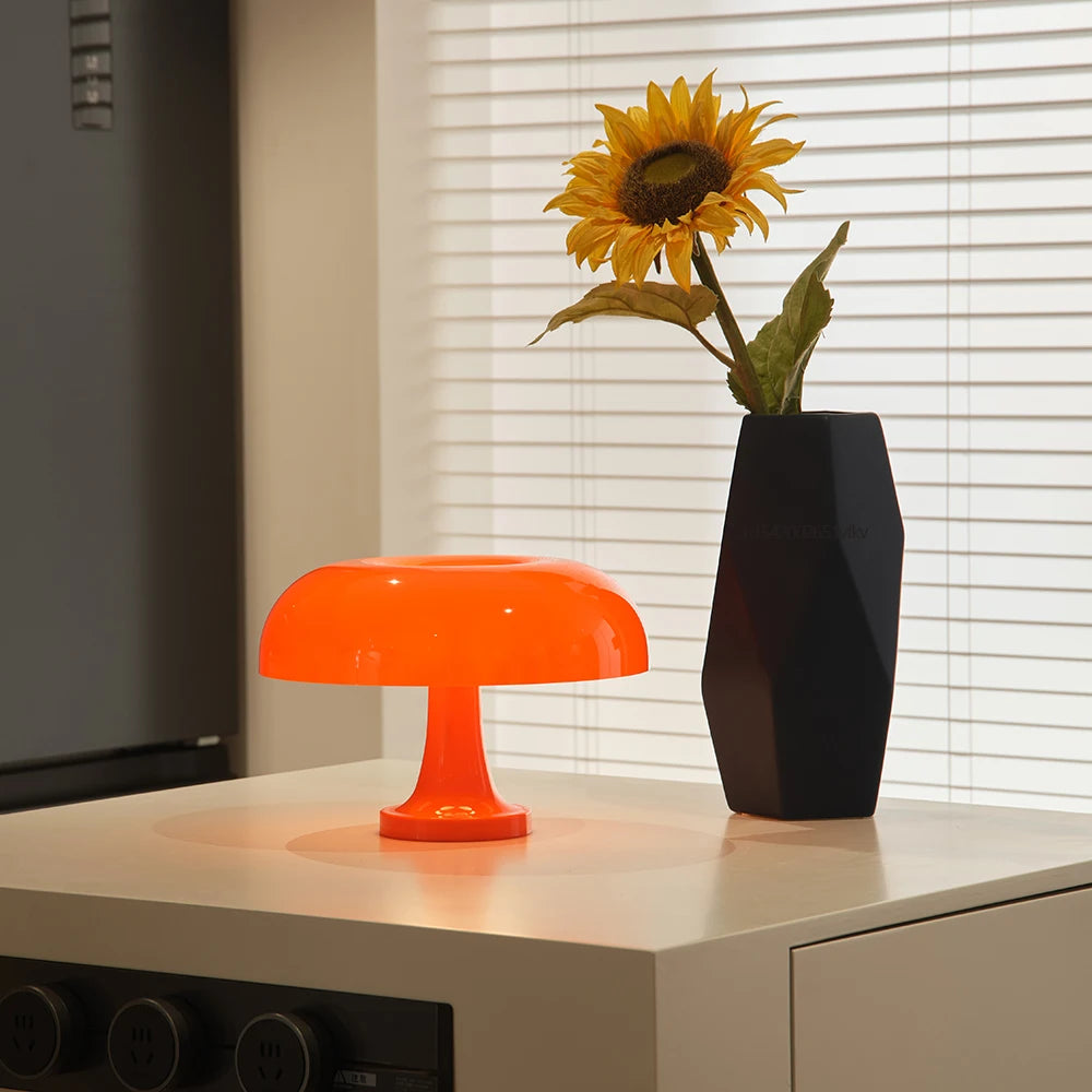 Lampe de table moderne orange - Chevet design danois Kevin Art