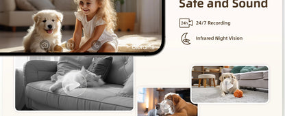 Caméra bébé Blurams 2K HD : sécurité, audio bidirectionnel, détection mouvement
