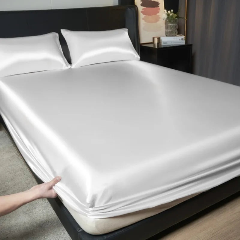 Drap de lit unie léger, housse matelas 1 pièce sans taie - 2025