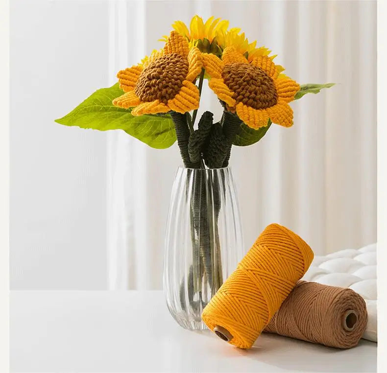 Corde en coton naturel 4mm pour macramé - 10m de créativité DIY