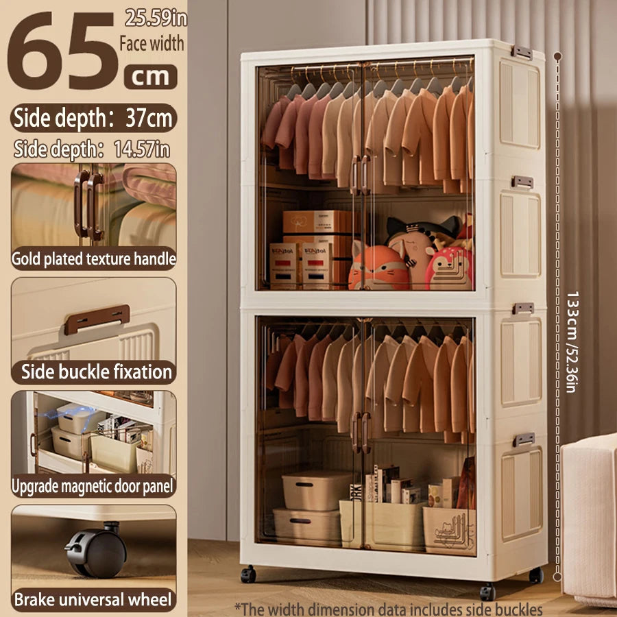 Armoire Pliable Grande Capacité - Organisateur de Vêtements Pratique