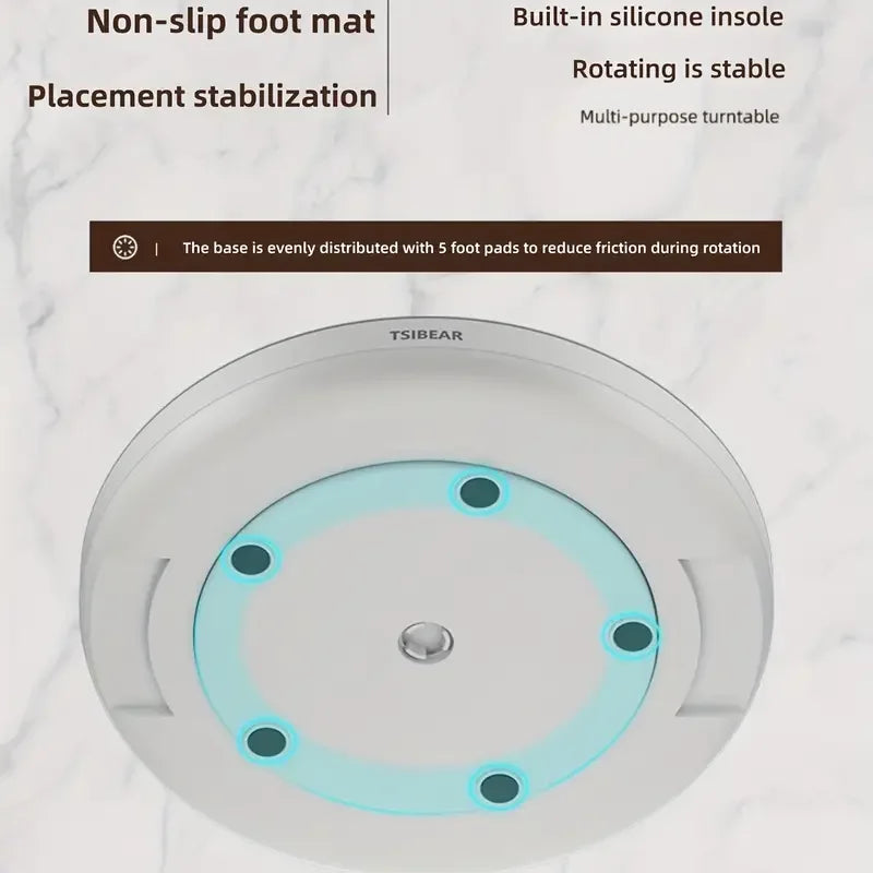 Plateau Rotatif Multifonction pour Épices et Cosmétiques - 360°