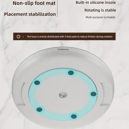 Plateau Rotatif Multifonction pour Épices et Cosmétiques - 360°
