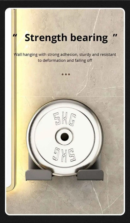 Sèche-Cheveux Mur Monté - Rack de Stockage Sans Poinçonnage