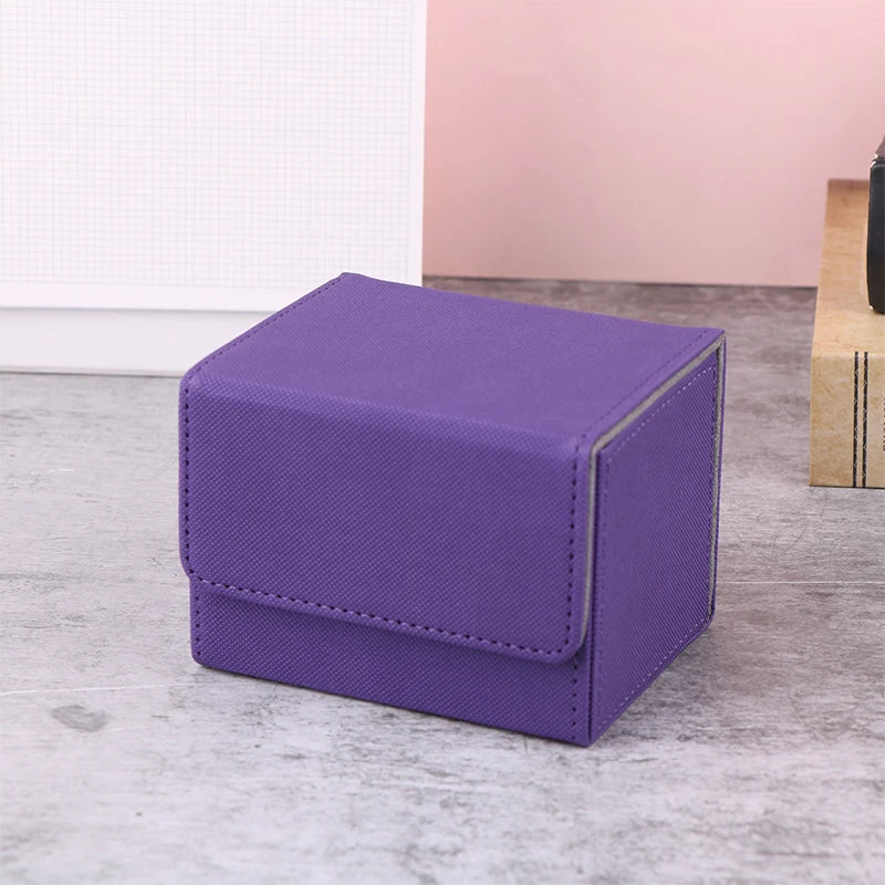 Boîte de rangement PU pour cartes de jeu - Organisateur portable