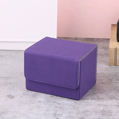 Boîte de rangement PU pour cartes de jeu - Organisateur portable