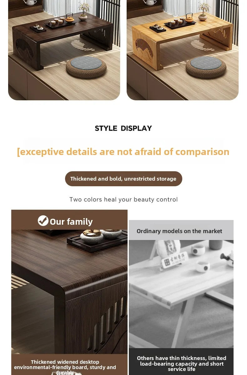 Table basse pliable pour balcon - Petite table à thé pratique