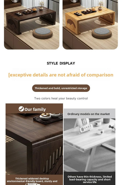 Table basse pliable pour balcon - Petite table à thé pratique