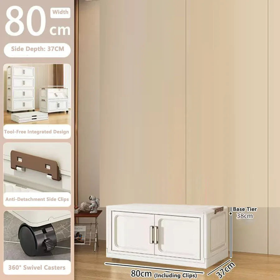 Armoire de rangement pliable pour vêtements de bébé et enfants