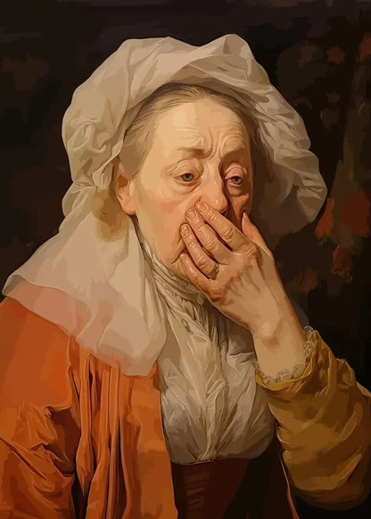 Affiche Peinture par Numéros - Art Mural Drôle Mona Lisa