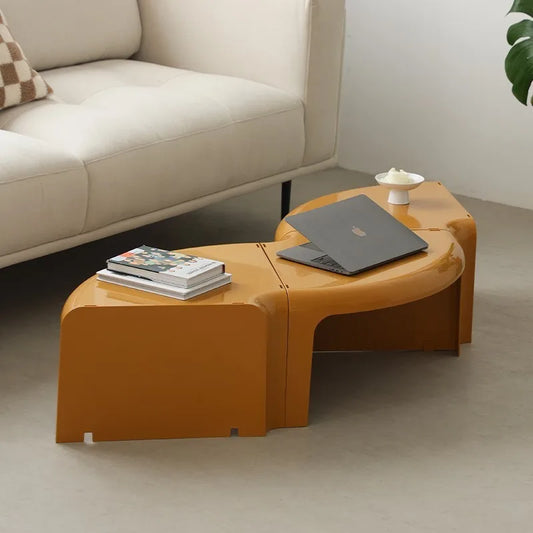 Table Basse Circulaire Nordique Créative – Design Modulable 2025