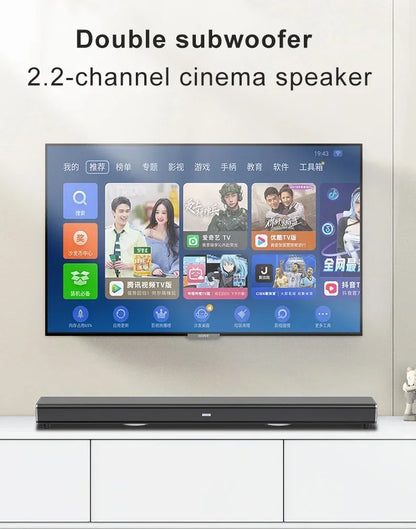 Barre de son 9D avec caisson de basses, Bluetooth & HDMI