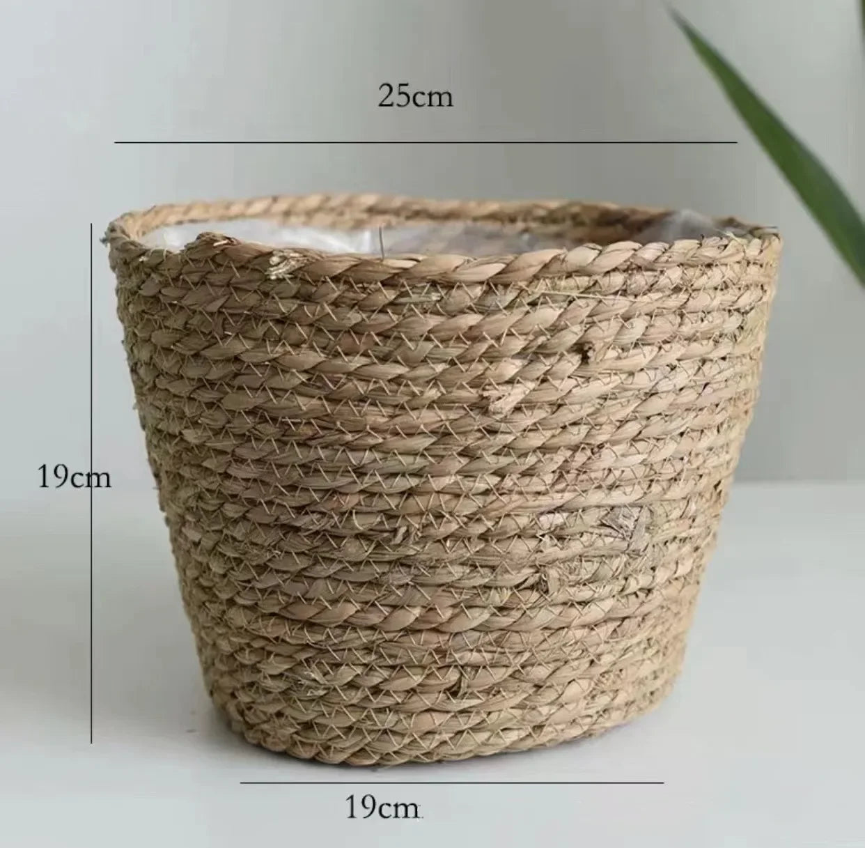 Panier de Jardinière en Osier Naturel - Pot de Fleur Rotin 20/25/30CM