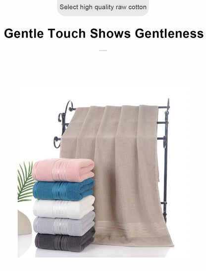 Serviette visage en coton absorbante - Douce et épaisse pour salle de bain