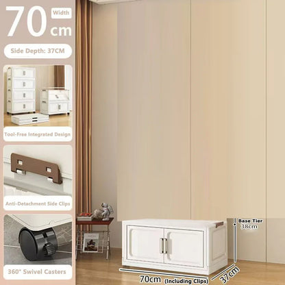 Armoire de rangement pliable pour vêtements de bébé et enfants
