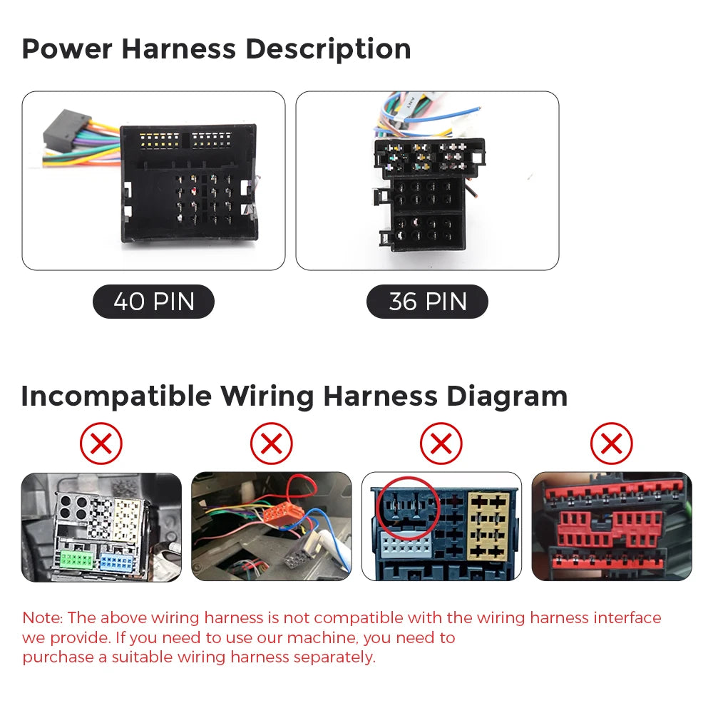 Autoradio Android 7" GPS Carplay pour VW, Seat, Audi - 2Din