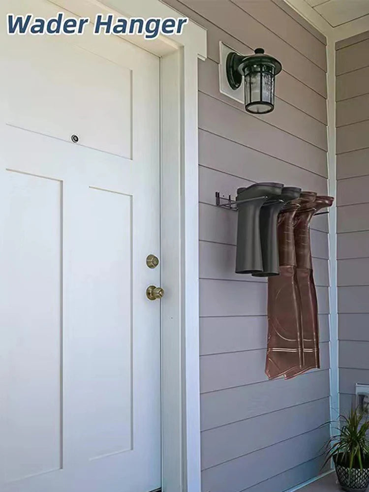 Porte-bottes mural en métal pour 4 paires - Organisateur élégant