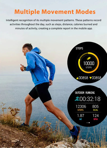 Montre Intelligente H19 Android 10.0 avec Caméra Rotative 1,95" AMOLED