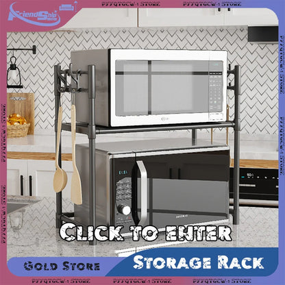 Étagère de Cuisine Multicouche pour Micro-Ondes et Condiments