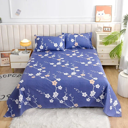 Draps de Lit Fleuri Réactifs pour Lit Double, Simple, Queen, King