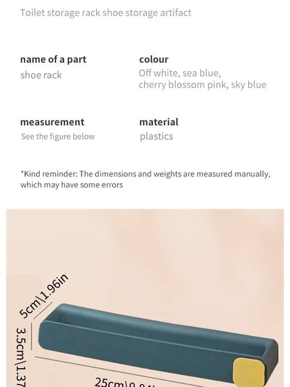 Étagère Murale Salle de Bains - Pantoufle Rack Économie d'Espace