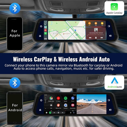 Dashcam 4K 3840P avec Carplay, GPS et WiFi - Caméra Voiture