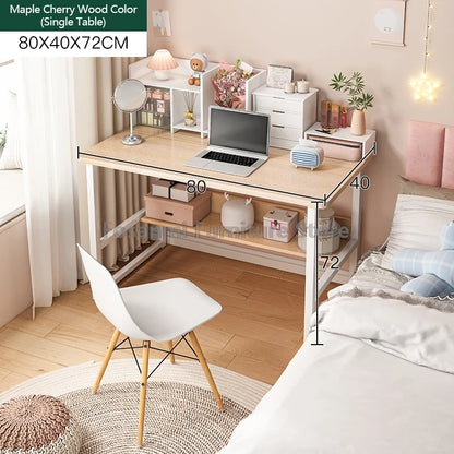 Bureau de jeu et d'étude avec rangement, coins arrondis