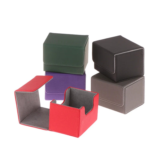 Boîte de rangement PU pour cartes de jeu - Organisateur portable